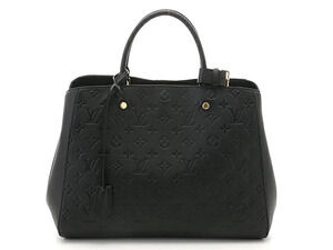 LOUIS VUITTON Handbag Montaigne Monogram Empreinte Noir Black